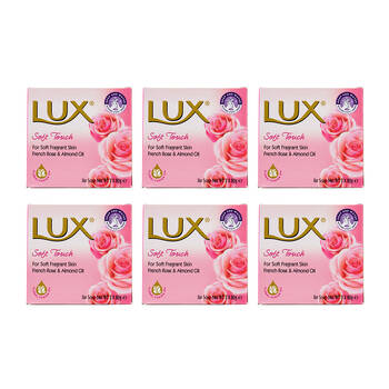 18pc Lux 80g Bar Soap Soft Touch French Rose & Almond Oil