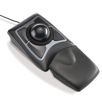 Kensington Expert Mouse Wired Trackball w/Scroll Ring & Large Ball/Wrist Rest