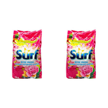 2PK Surf Laundry Stain Removal Detergent Powder 5kg - Rose Fresh