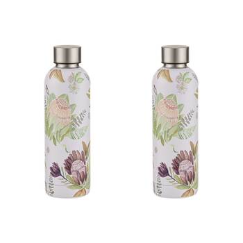 2PK Leura Stainless Steel 500ml Water Drink Bottle/Flask - Cream