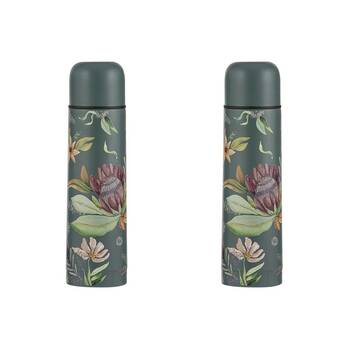 2PK Leura Stainless Steel 500ml Water Drink Bottle/Flask - Green
