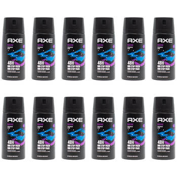12PK Axe 150ml Deodorant Bodyspray 48hr Odour Protect For Men - Marine