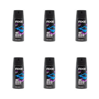 6PK Axe 150ml Deodorant Bodyspray 48hr Odour Protect For Men - Marine