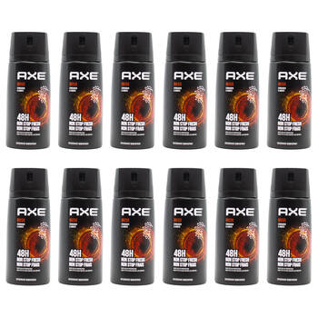12PK Axe 150ml Deodorant Bodyspray 48hr Odour Protect For Men - Musk