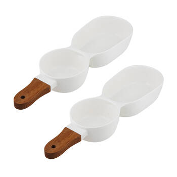 2PK Ladelle Essentials 2-Part Porcelain Serve Stick 26.5cm - White