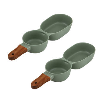 2PK Ladelle Essentials 2-Part Porcelain Serve Stick 26.5cm - Sage