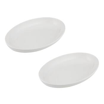2PK Alto Serve & Share Oval Salad Dish Bowl Kitchen Serveware 30x5cm