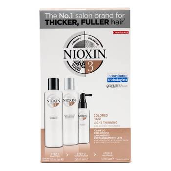 3pc Nioxin 150ml Shampoo/Conditioner/50ml Treatment Coloured Hair System 3