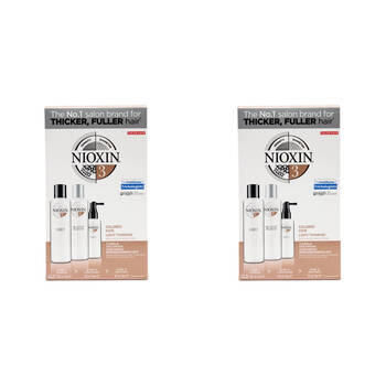 6pc Nioxin 150ml Shampoo/Conditioner/50ml Treatment Coloured Hair System 3