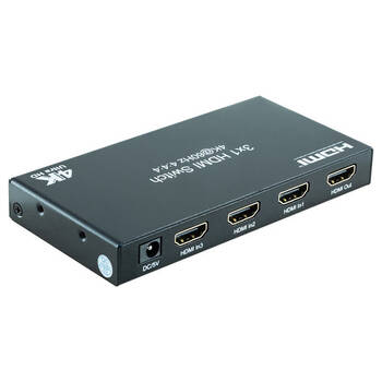 Pro2 3-IN-1-OUT 18GBPS HDMI Switch AV Distribution Device w/ Remote Black