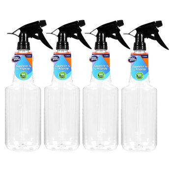 4PK White Glove Spray Bottle 1L