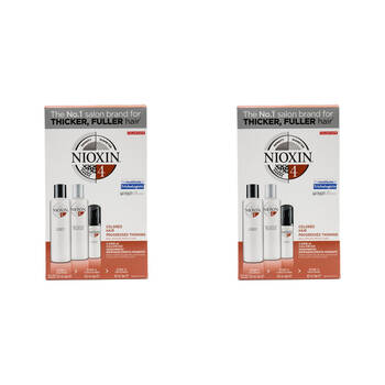 6pc Nioxin 150ml Shampoo/Conditioner/40ml Treatment Coloured Hair System 4