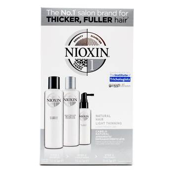 3pc Nioxin 150ml Shampoo/Conditioner/50ml Treatment Natural Hair System 1