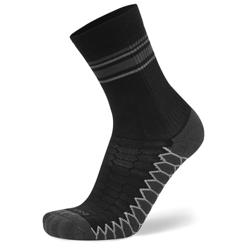 Balega Silver Mini Crew Drynamix Socks W11-13/M9.5-11.5 L - Black