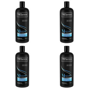 4PK Tresemme 750ml Shampoo Luxurious Moisture For Dry Damaged Hair
