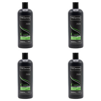 4PK Tresemme 750ml Shampoo For All Hair Types w/ Multi Vitamin