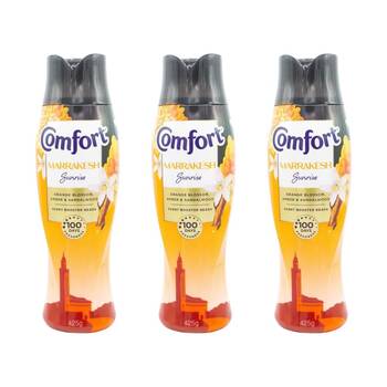 3PK Comfort Scent Booster Beads Marrakesh Sunrise 425g Fabric Freshener