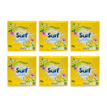 6PK Surf Laundry Stain Removal Detergent Powder 1kg - Sun Fresh