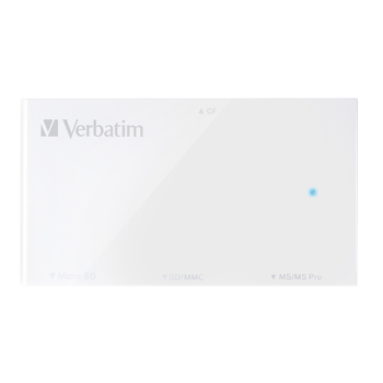 Verbatim 4-in-1 Universal USB 3.0 Memory Card Reader - White