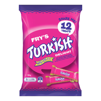 12pc Fry's 180g Turkish Delight Sharepack