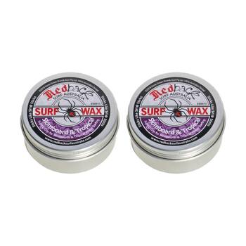 2PK Redback Grip For Skimboard And Tropical Water Surfing Wax 65g