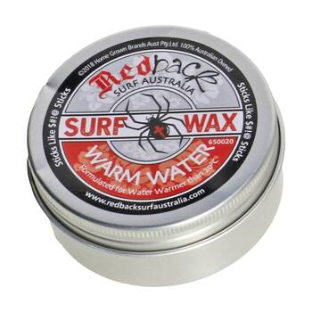 Redback Incredible Grip Surf Wax Formulated For Warm Water Above 20C 65g