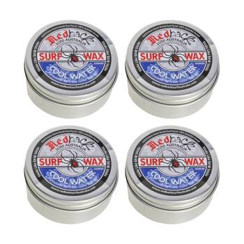 4PK Redback Cool Water Surf Wax Formulated For Cooler Than 20C 65g