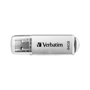 Verbatim Store'n'Go 64GB USB 3.0 Stick Drive - Platinum