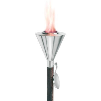 Blomus Orchos Stainless Steel Torch For Burning Gel Garden/Patio Decor Silver