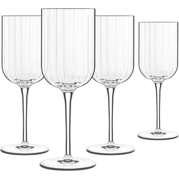 4pc Luigi Bormioli Bach 280ml Stemware White Wine Glasses Set
