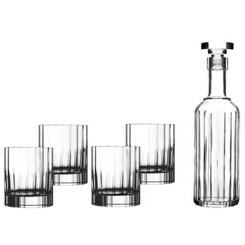 5pc Luigi Bormioli Bach Spirits Bottle & Tumbler Set
