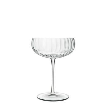 4pc Luigi Bormioli Optica 300ml Champagne Coupe Glasses Set