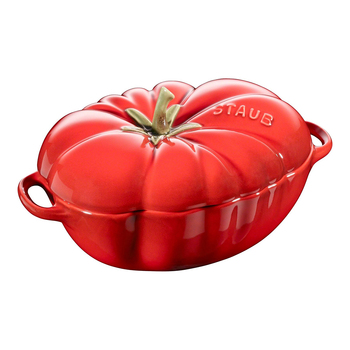 Staub 19cm/500ml Ceramic Cocotte Pot Tomato w/ Lid - Red