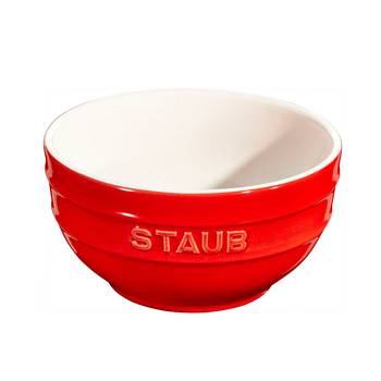 Staub 14cm Ceramic Round Bowl Food Serving Container - Chery Red