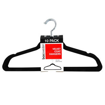 10PK Boxsweden Velvet Hanger for Clothes