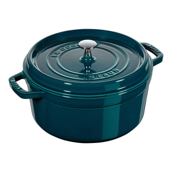 Staub 28cm/6.7L Cast Iron Round Cocotte Pot w/ Lid - La Mer