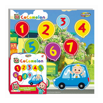 11pc Creative Kids Cocomelon Chunky Puzzles Numbers Book Children 2y+