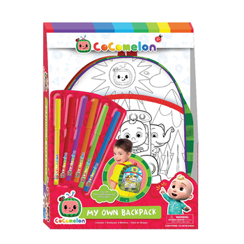 Creative Kids Cocomelon Backpack/Marker/Stick Shapes Set Kids/Toddler 3+