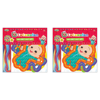 2PK Creative Kids Cocomelon Lace Art DIY Children Craft Toy 3y+