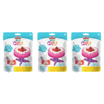 3PK Play Doh Air Clay Foodie Cakes Art Craft Play Toy 4y+