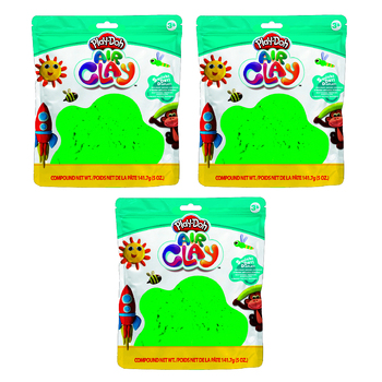 3PK Play-Doh 5oz Air Clay Kids Art Craft Play Toy 3y+ Green