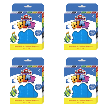 4PK Play-Doh Sculpt 'n Mold 5oz Clay Kids Art Craft Toy 4y+ Blue