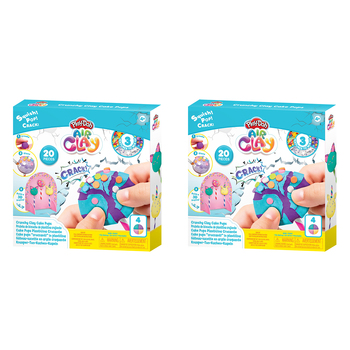 2x 20pc Play-Doh Air Clay Crackle Surprise Crunchy Clay Cake Pops Set 3y+