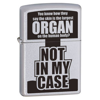 Zippo "You Know How They Say" Genuine Satin Chrome Cigar Cigarette Lighter