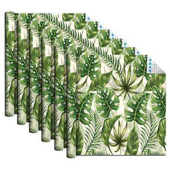 6x Boyle Self Adhesive 1.5mx45cm Vinyl Film - Palm Leaves