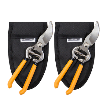 2PK Gardenmaster Pruner Bypass & Pouch With Soft Grip Handles