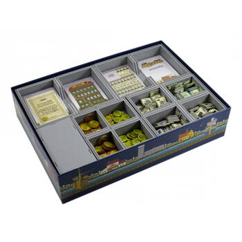 Folded Space Game Box Inserts Organiser For Le Havre RPG