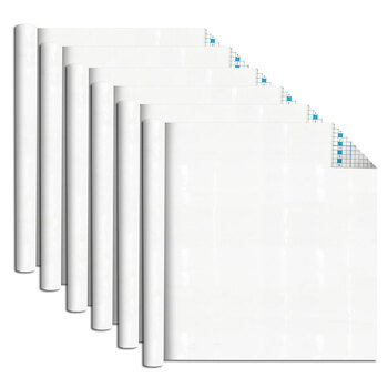 6x Boyle Self Adhesive 1.5mx45cm Vinyl Film - White Gloss