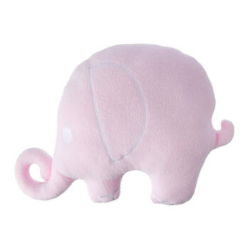 Playgro Pink Elephant Shaped Soft Polyester Cot Baby/Infant Cushion/Pillow