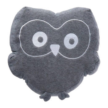 Playgro Cute Grey Owl Shaped Soft Polyester Cot Baby/Infant Cushion/Pillow